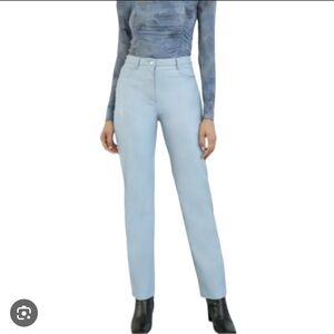 ARITZIA WILFRED Melina High Ankle Dune Blue Vegan Leather Size 00 XXS BRAND NEW